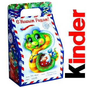 Детский подарок на Новый Год в жестяной упаковке весом 335 грамм по цене 1312 руб в Торопце