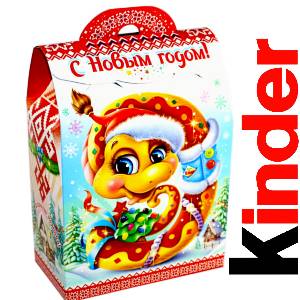 Детский подарок на Новый Год в жестяной упаковке весом 430 грамм по цене 1657 руб в Торопце