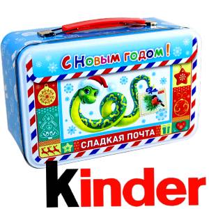 Сладкий подарок на Новый Год в картонной упаковке весом 430 грамм по цене 2136 руб в Торопце