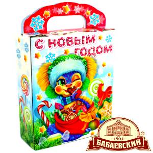 Детский подарок на Новый Год в мешочке весом 800 грамм по цене 1261 руб в Торопце