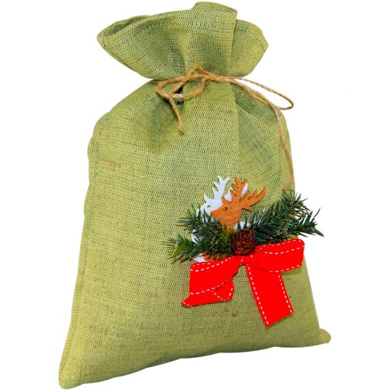 Детский новогодний подарок в мешочке весом 700 грамм